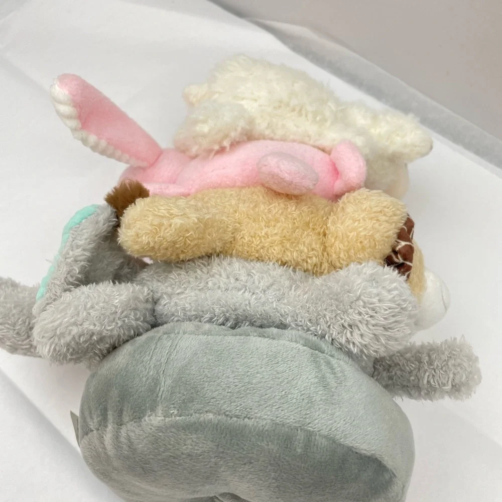 MOON & STARS Baby Plush Stacking Animal Rings W/ Crinkle Noise